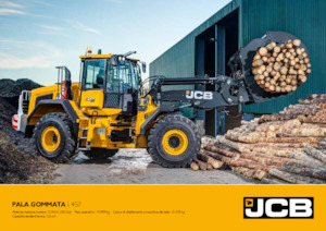 Pale gommate JCB 457 HT