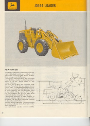 Pale gommate John Deere Construction 544