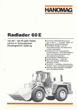 Pale gommate Hanomag 60 E