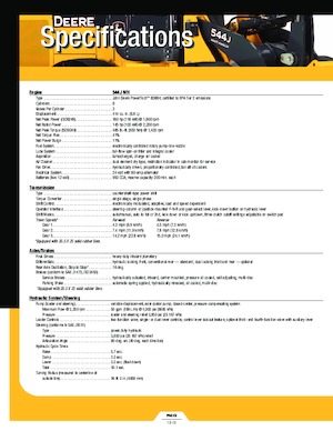 Pale gommate John Deere Construction 624 J WH