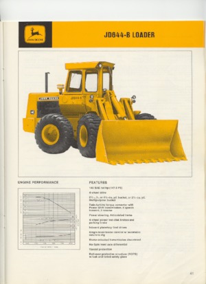 Pale gommate John Deere Construction 644-B