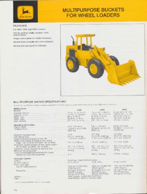 Pale gommate John Deere Construction 544 D