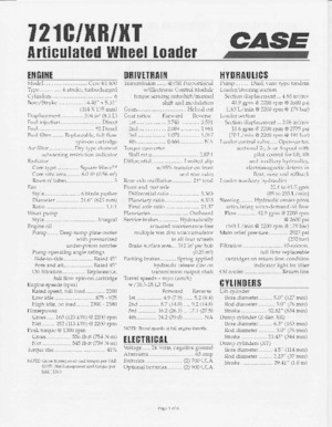 Pale gommate Case 721 CXT