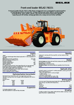 Pale gommate Belaz 78221