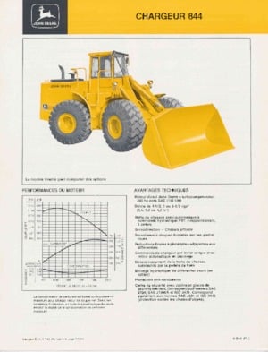 Pale gommate John Deere Construction 844