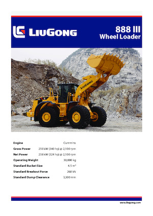 Pale gommate Liugong 888 III 
