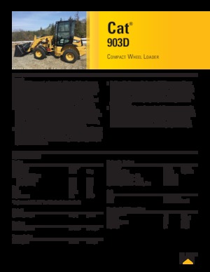 Pale gommate Caterpillar 903D