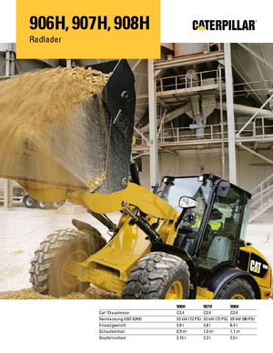 Pale gommate Caterpillar 907H