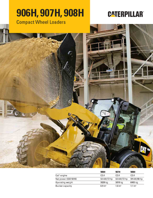 Pale gommate Caterpillar 906H