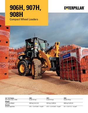 Pale gommate Caterpillar 907H