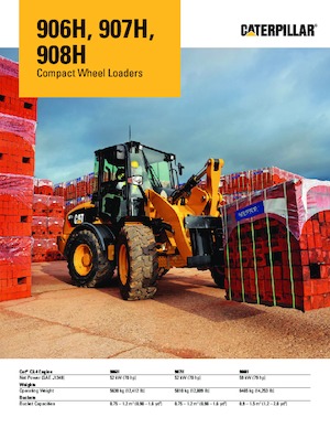 Pale gommate Caterpillar 907 H