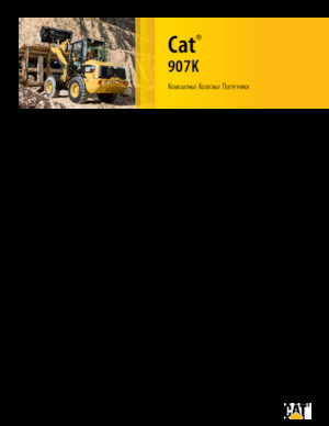 Pale gommate Caterpillar 907K