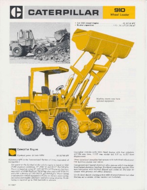 Pale gommate Caterpillar 910