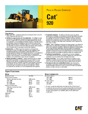 Pale gommate Caterpillar 920