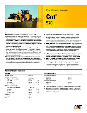 Pale gommate Caterpillar 920