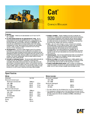Pale gommate Caterpillar 920