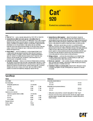 Pale gommate Caterpillar 920