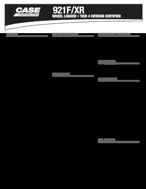 Pale gommate Case 921 F/XR