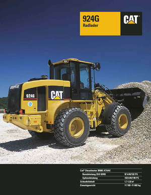 Pale gommate Caterpillar 924 G HL