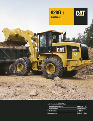 Pale gommate Caterpillar 928 Gz