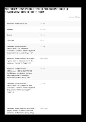 Pale gommate Caterpillar 930M