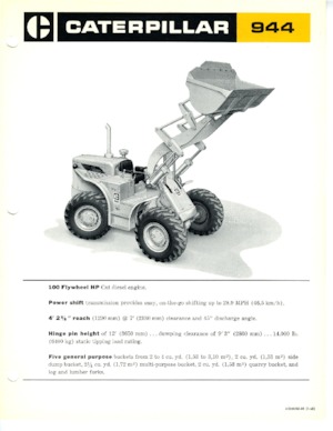 Pale gommate Caterpillar 944