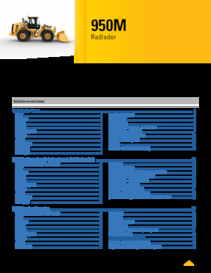 Pale gommate Caterpillar 950M