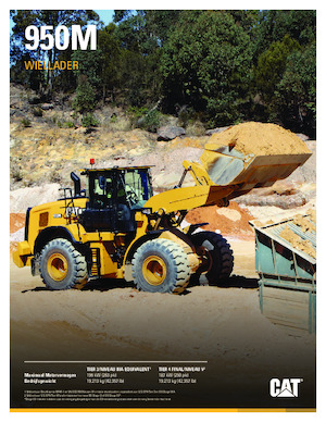 Pale gommate Caterpillar 950M