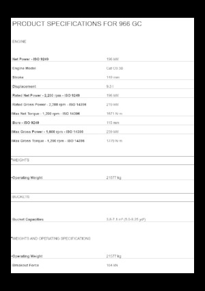 Pale gommate Caterpillar 966 GC