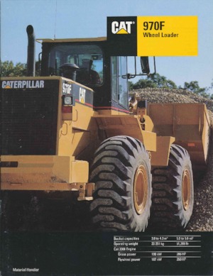 Pale gommate Caterpillar 970F