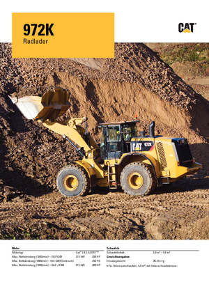 Pale gommate Caterpillar 972K