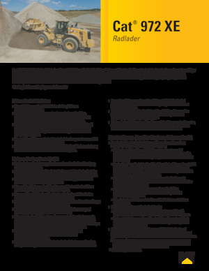 Pale gommate Caterpillar 972XE