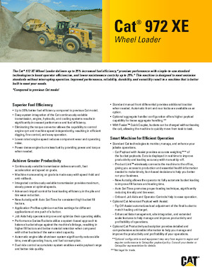 Pale gommate Caterpillar 972XE
