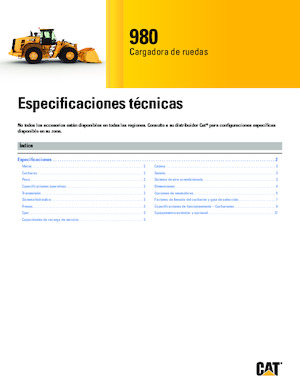 Pale gommate Caterpillar 980