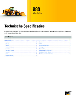 Pale gommate Caterpillar 980