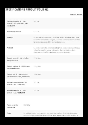 Pale gommate Caterpillar 982