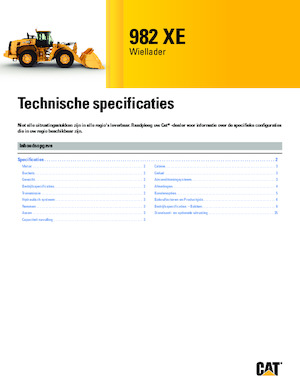 Pale gommate Caterpillar 982 XE