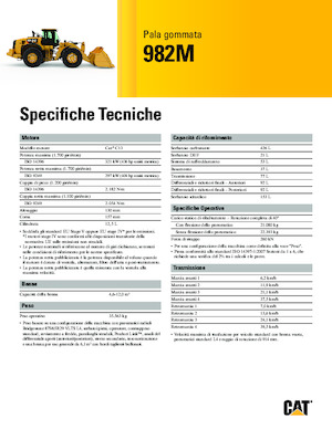 Pale gommate Caterpillar 982M