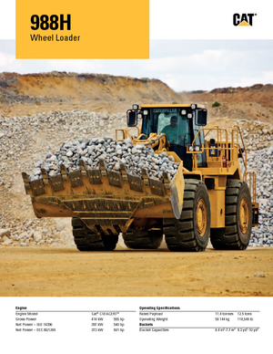 Pale gommate Caterpillar 988H