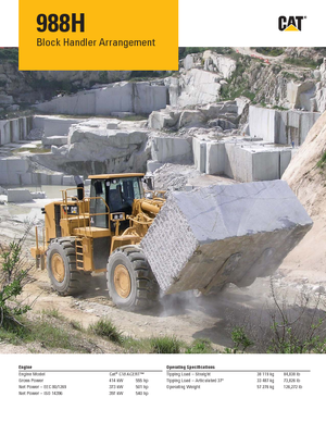 Pale gommate Caterpillar 988H