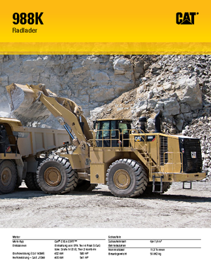 Pale gommate Caterpillar 988K