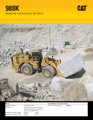 Pale gommate Caterpillar 988K