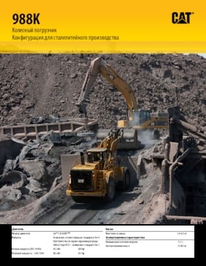 Pale gommate Caterpillar 988K