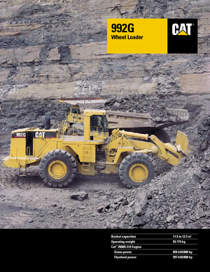 Pale gommate Caterpillar 992 G