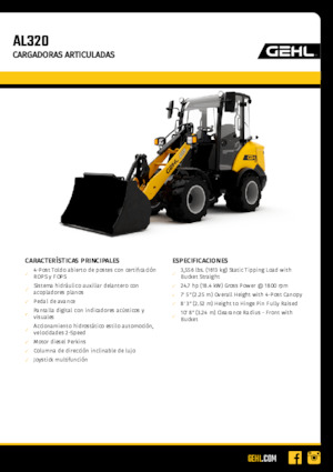 Pale gommate Gehl AL320