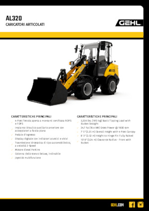 Pale gommate Gehl AL320