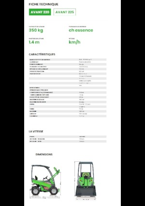 Pale gommate Avant Tecno Avant 220
