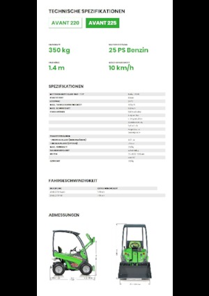 Pale gommate Avant Tecno Avant 225