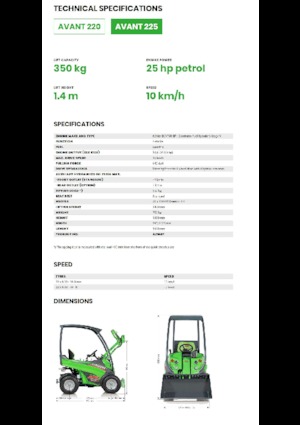 Pale gommate Avant Tecno Avant 225