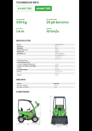 Pale gommate Avant Tecno Avant 225